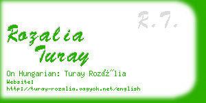 rozalia turay business card